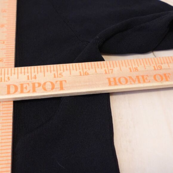 Carmen Marc Valvo Women Medium Sweater V- Neck Knit Long Sleeve Button Black - Picture 7 of 9